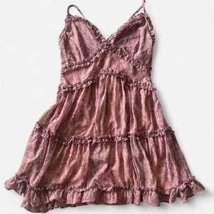 Pink Paisley Mini Dress